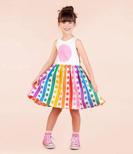 Rainbow Drops Singlet Dress