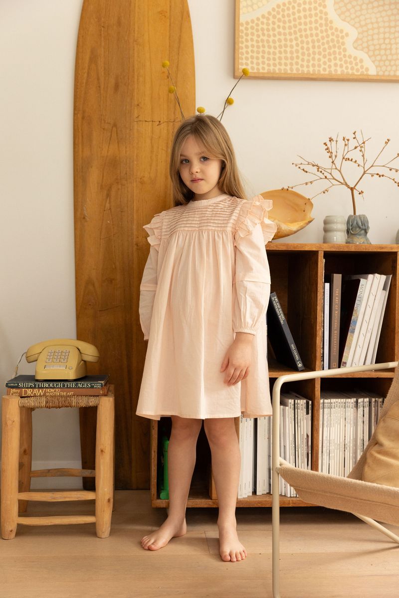 Fern dress baby pink