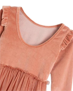 Birdie dress - burnt pink