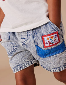 Noah Colour Pop Denim Shorts