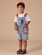 Load image into Gallery viewer, Burton Colour Pop Cargo denim overalls
