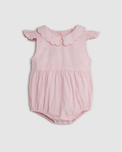 Nora Playsuit - Pink Gingham