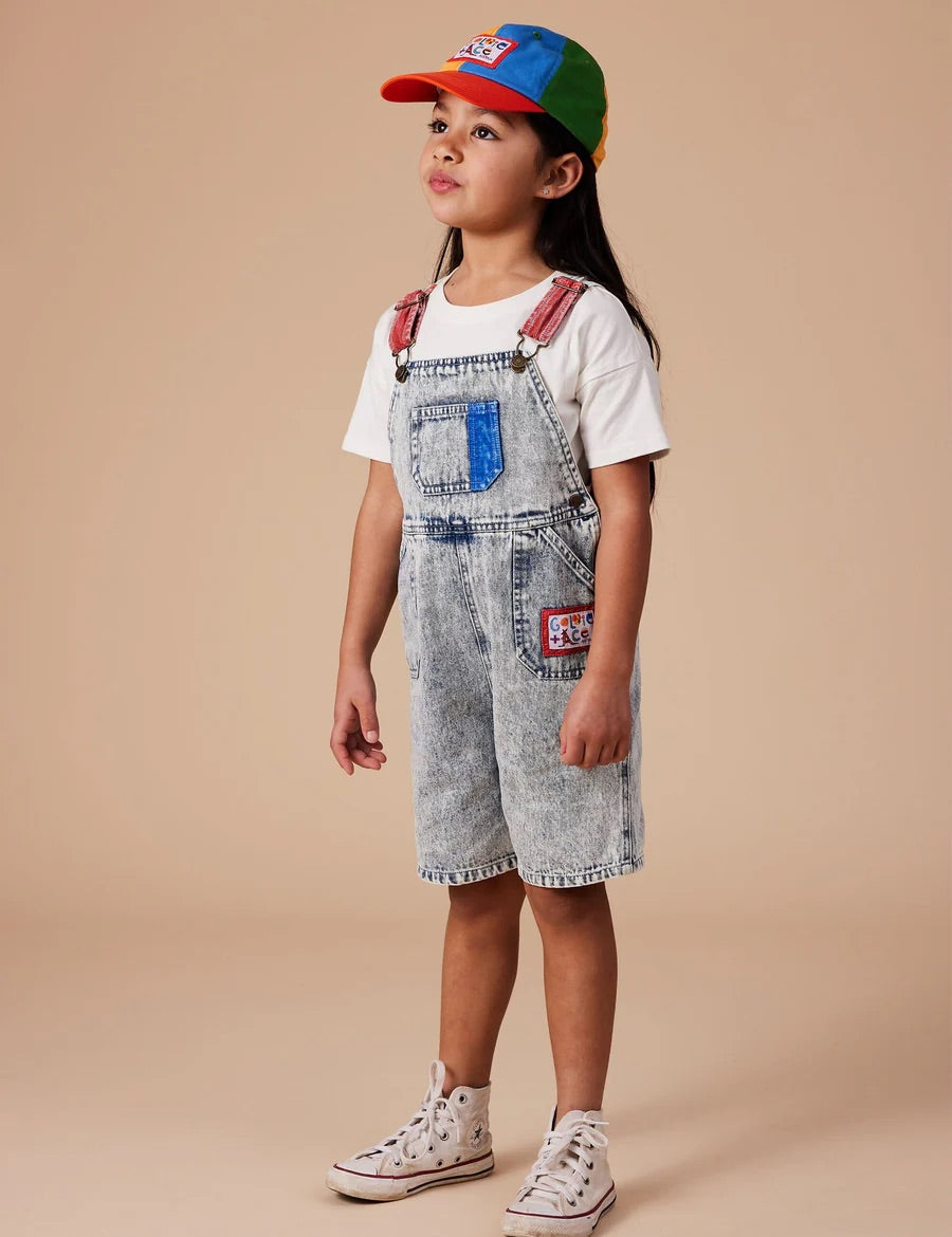 Burton Colour Pop Cargo denim overalls