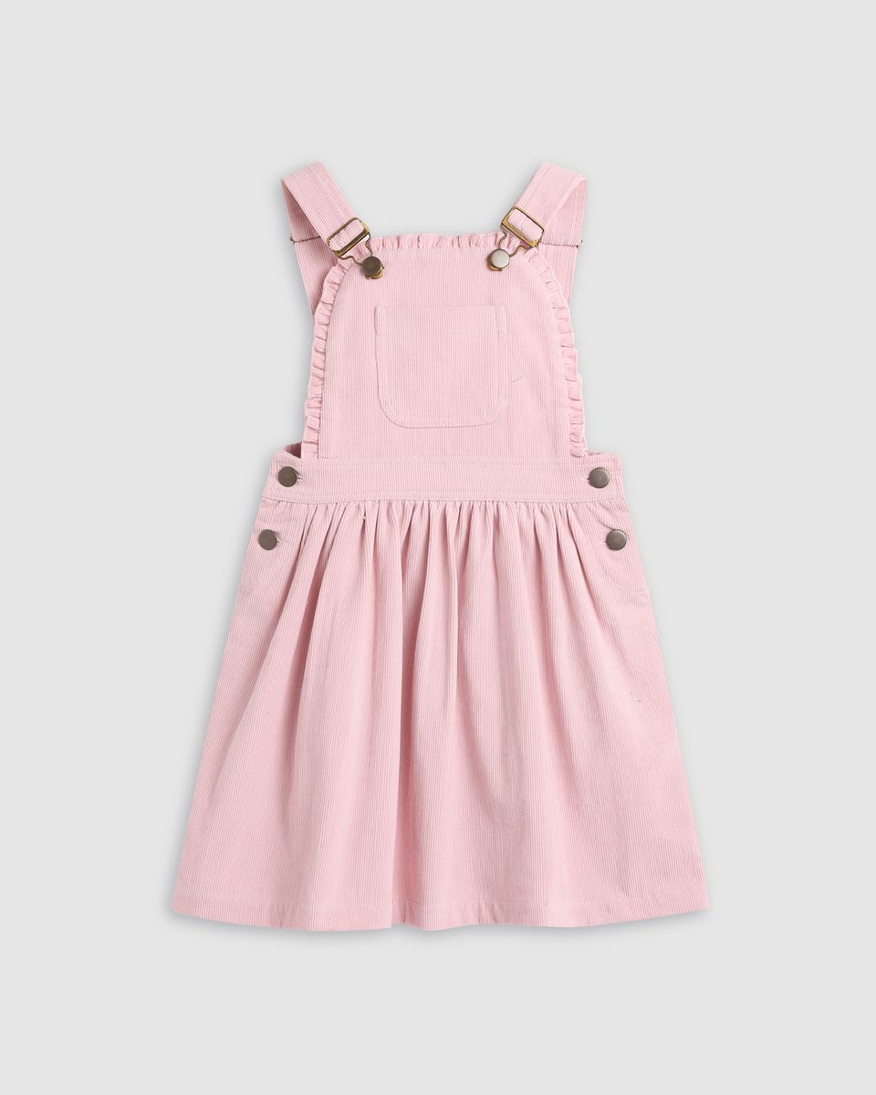 Ellie pinafore - happy pink