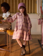 Load image into Gallery viewer, Diana collared check dress

