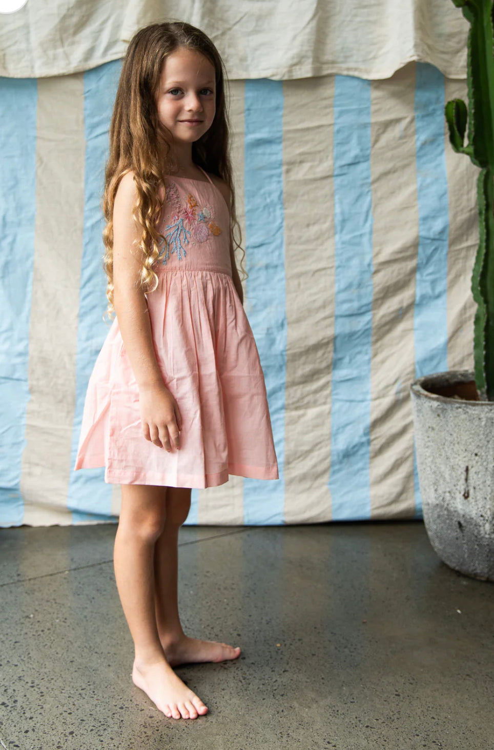 Everly Dress - Pink Coral