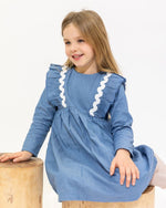 Load image into Gallery viewer, Ingrid Dress Chambray
