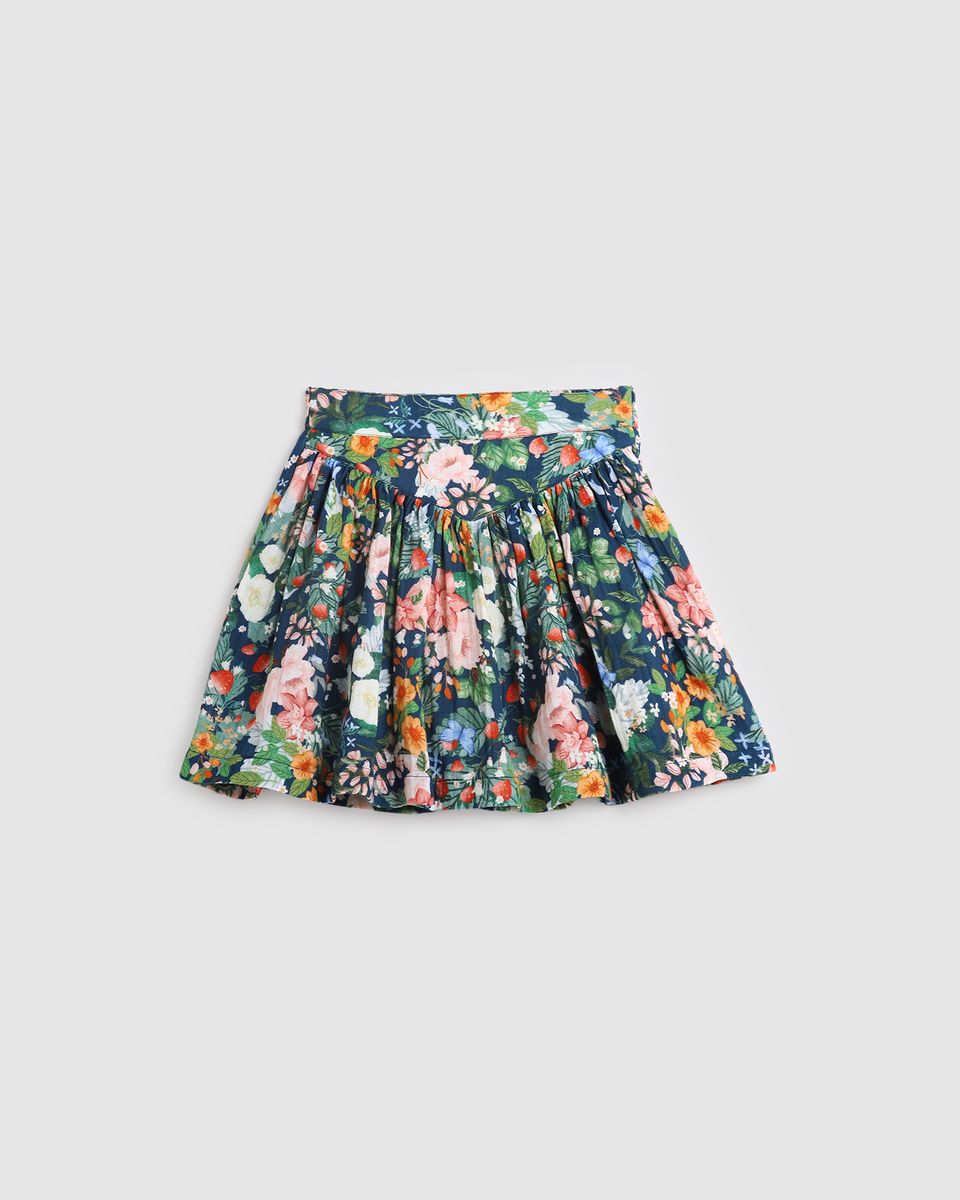 Hazel skirt - strawberry navy