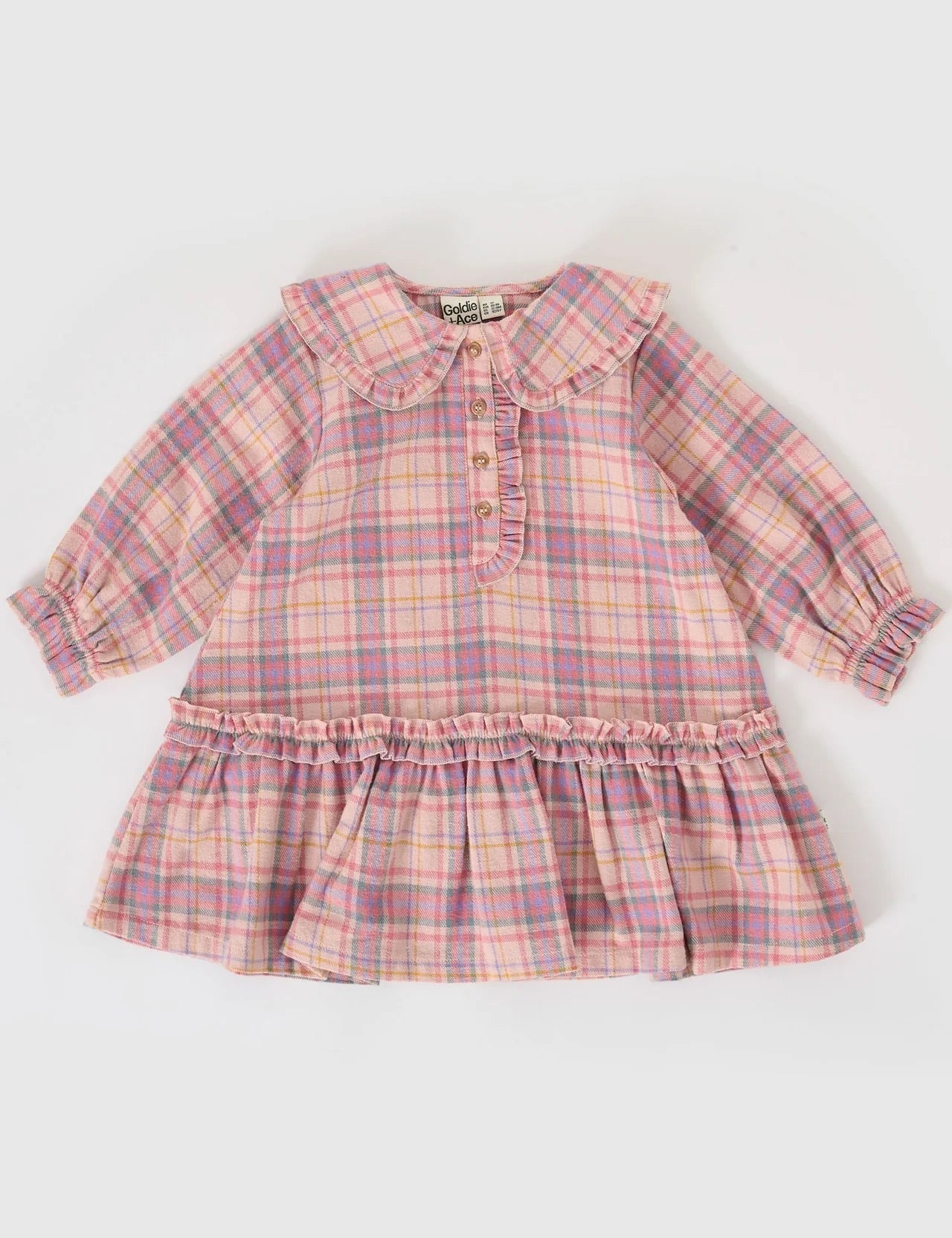 Diana collared check dress