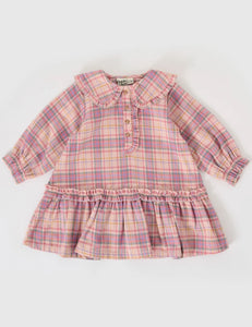 Diana collared check dress