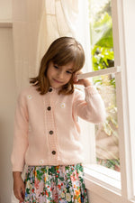Load image into Gallery viewer, Sunflower cardi - baby pink
