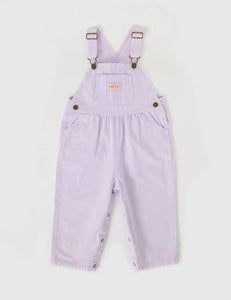 Austin vintage washed denim overalls - mauve