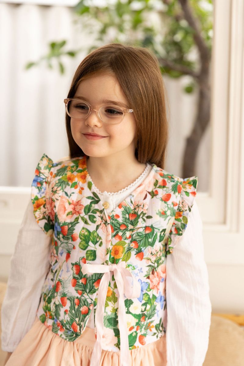 Ella vest - strawberry pink