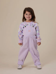 Austin vintage washed denim overalls - mauve