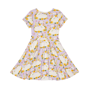 Princess Swan Waisted Dress