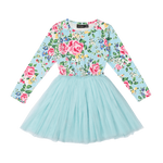 Load image into Gallery viewer, Blue Garden - circus dress
