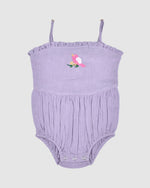Load image into Gallery viewer, Olivia Playsuit -Lavender bird
