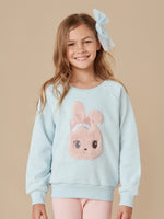 Load image into Gallery viewer, Fur Bunny Sweatshirt | Sky
