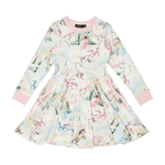 Load image into Gallery viewer, Fairy Tales Long Sleeve waisted Dress
